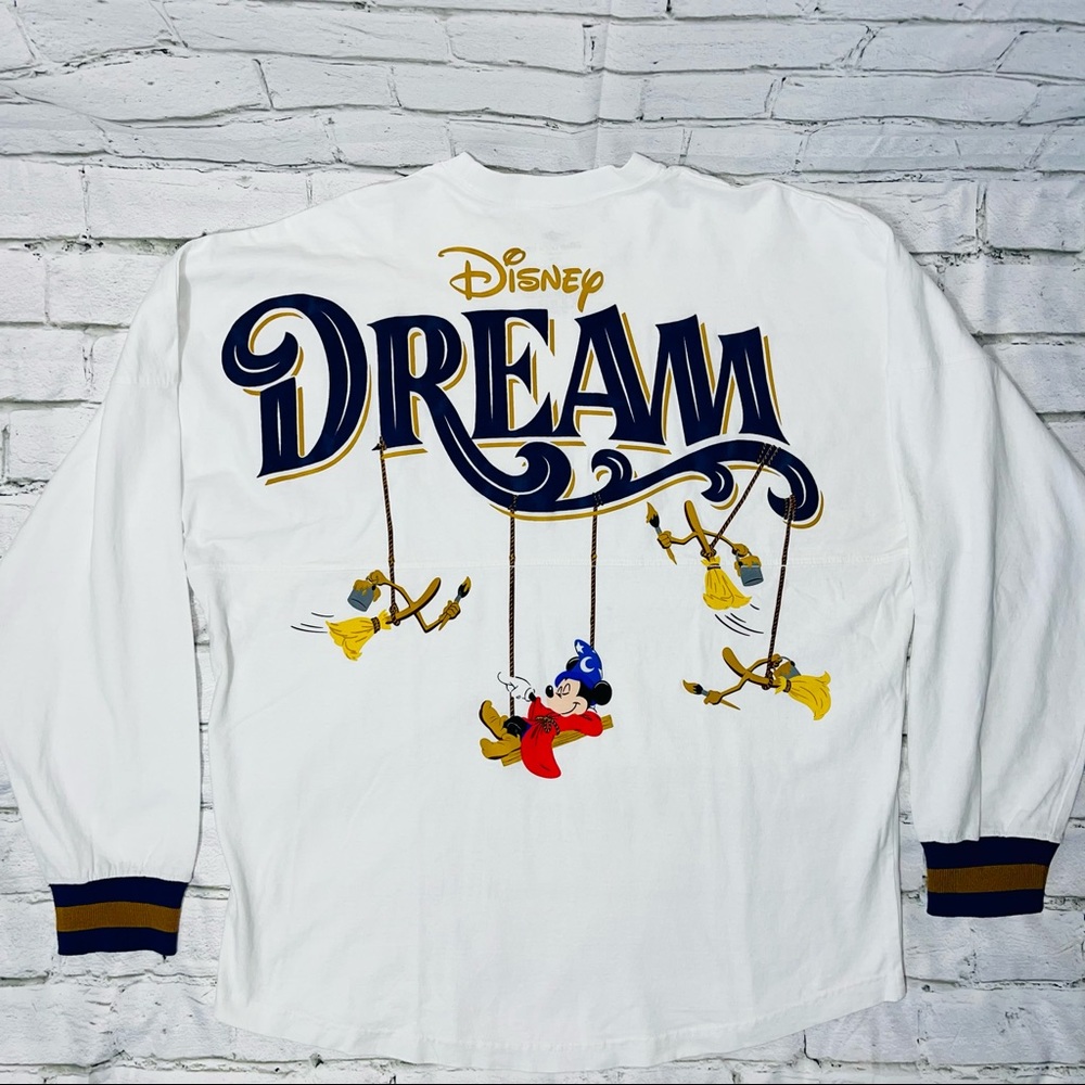 Disney Dream Cruise Line Spirit Jersey Shirt Mickey Fantasia Rare Sz Large NEW